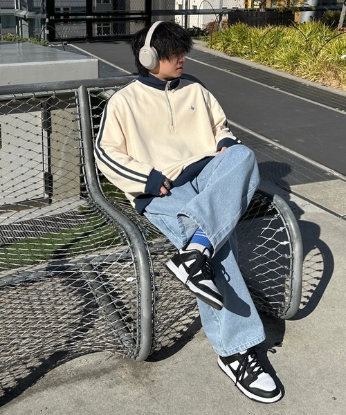 ADAMASTE（アダマスト）の「side line half zip sweat - サイド