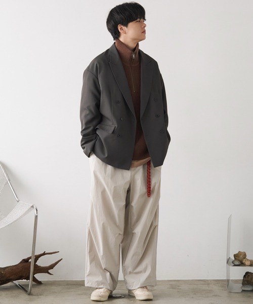 セール】HIGH TWISTED GABA W JACKET（テーラードジャケット）｜WYM