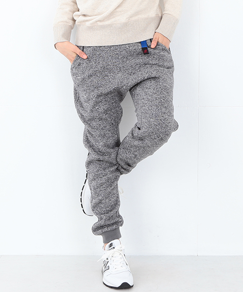 Gramicci（グラミチ）の「GRAMICCI / フリース ナロー 裾リブパンツ（その他パンツ・レディース・グレー/ネイビー・ONE SIZE）」の2枚目の写真