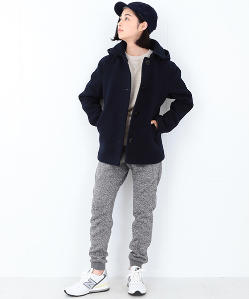 Gramicci（グラミチ）の「GRAMICCI / フリース ナロー 裾リブパンツ（その他パンツ・レディース・グレー/ネイビー・ONE SIZE）」の6枚目の写真