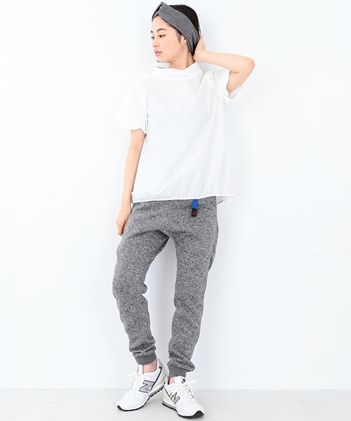 Gramicci（グラミチ）の「GRAMICCI / フリース ナロー 裾リブパンツ（その他パンツ・レディース・グレー/ネイビー・ONE SIZE）」の7枚目の写真