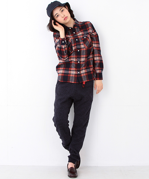 Gramicci（グラミチ）の「GRAMICCI / フリース ナロー 裾リブパンツ（その他パンツ・レディース・グレー/ネイビー・ONE SIZE）」の12枚目の写真