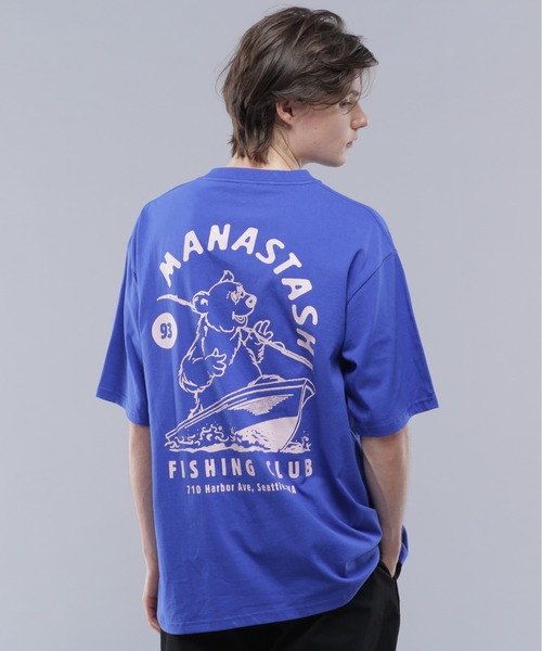 MANASTASH（マナスタッシュ）の「MANASTASH/マナスタッシュ CiTee FISHING CLUB（Tシャツ/カットソー・メンズ・ブラック/ブルー/ホワイト・M/L/XL）」の3枚目の写真