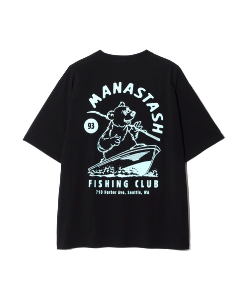 MANASTASH（マナスタッシュ）の「MANASTASH/マナスタッシュ CiTee FISHING CLUB（Tシャツ/カットソー・メンズ・ブラック/ブルー/ホワイト・M/L/XL）」の7枚目の写真