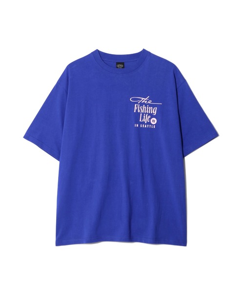 MANASTASH（マナスタッシュ）の「MANASTASH/マナスタッシュ CiTee FISHING CLUB（Tシャツ/カットソー・メンズ・ブラック/ブルー/ホワイト・M/L/XL）」の8枚目の写真