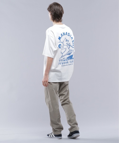 MANASTASH（マナスタッシュ）の「MANASTASH/マナスタッシュ CiTee FISHING CLUB（Tシャツ/カットソー・メンズ・ブラック/ブルー/ホワイト・M/L/XL）」の12枚目の写真