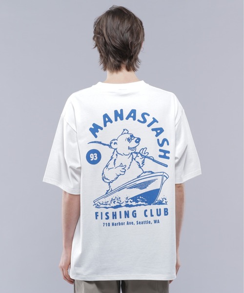 MANASTASH（マナスタッシュ）の「MANASTASH/マナスタッシュ CiTee FISHING CLUB（Tシャツ/カットソー・メンズ・ブラック/ブルー/ホワイト・M/L/XL）」の14枚目の写真