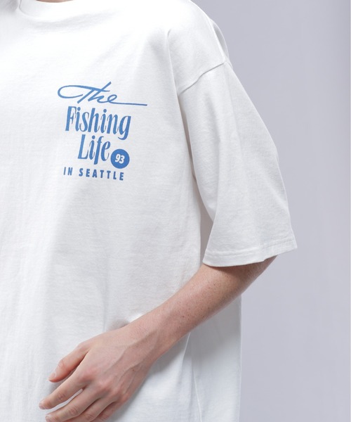 MANASTASH（マナスタッシュ）の「MANASTASH/マナスタッシュ CiTee FISHING CLUB（Tシャツ/カットソー・メンズ・ブラック/ブルー/ホワイト・M/L/XL）」の15枚目の写真