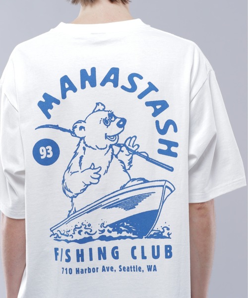 MANASTASH（マナスタッシュ）の「MANASTASH/マナスタッシュ CiTee FISHING CLUB（Tシャツ/カットソー・メンズ・ブラック/ブルー/ホワイト・M/L/XL）」の18枚目の写真