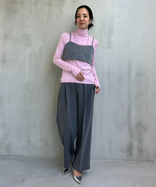 y/m（イム）の「エステルツイル2タックパンツ（その他パンツ・レディース・ブラック/アイボリー/グリーン/グレー・FREE）」の21枚目の写真