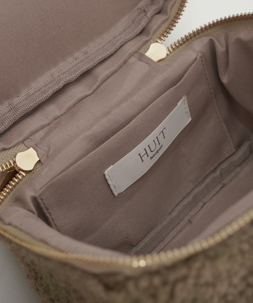 HUIT bouquet(ユイット)の「もこもこ プードル バニティ バッグ HUIT(ハンドバッグ・レディース・ブラック/モカ/アイボリー・フリー)」の19枚目の写真