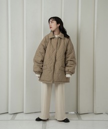 ダウンコート lawgy - lawgy ribbon drawstring quilting outer 80404579b_b_06_215.jpg