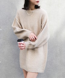 FREE'S MART | 杢ストレッチクルーネックミニニットワンピース(ワンピース)