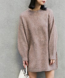 FREE'S MART | 杢ストレッチクルーネックミニニットワンピース(ワンピース)