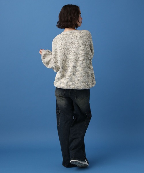 PBLIM(ページボーイリム)の「PAGEBOYLIM/スペースダイロゴニット(ニット/セーター・レディース・グリーン系その他/イエロー系その他・FREE)」の9枚目の写真