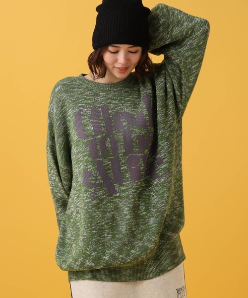 PBLIM(ページボーイリム)の「PAGEBOYLIM/スペースダイロゴニット(ニット/セーター・レディース・グリーン系その他/イエロー系その他・FREE)」の10枚目の写真