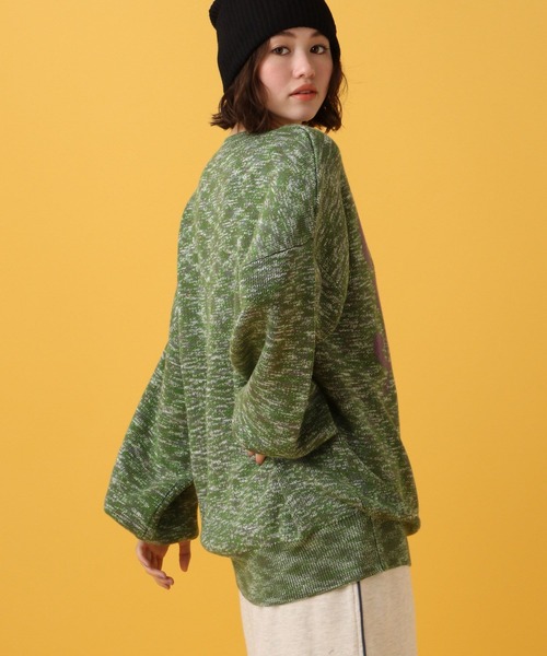 PBLIM(ページボーイリム)の「PAGEBOYLIM/スペースダイロゴニット(ニット/セーター・レディース・グリーン系その他/イエロー系その他・FREE)」の12枚目の写真