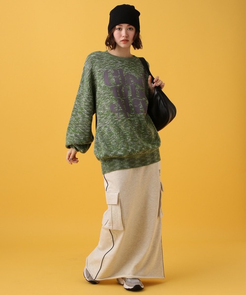 PBLIM(ページボーイリム)の「PAGEBOYLIM/スペースダイロゴニット(ニット/セーター・レディース・グリーン系その他/イエロー系その他・FREE)」の13枚目の写真