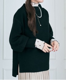 バルーン スリーブ ルーズ ニット