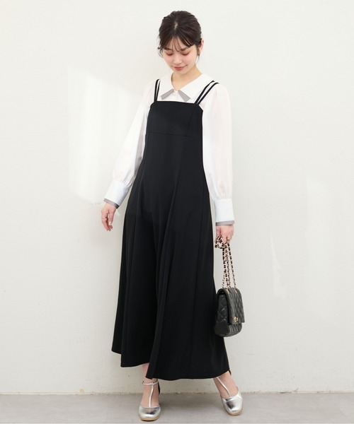 natural couture（ナチュラルクチュール）の「osono重ね衿配色ブラウス（シャツ/ブラウス・レディース・ホワイト系その他/ドット/ラベンダー/サックスブルー/オフホワイト/ネイビー・FREE）」の10枚目の写真