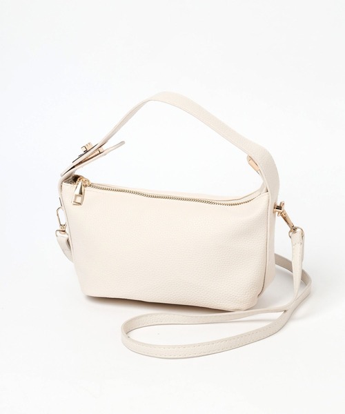 Andemiu（アンデミュウ）の「2WAYハンドルバッグ 103777（ボディバッグ/ウエストポーチ・レディース・ブラック/オフホワイト/ベージュ・FREE）」の8枚目の写真