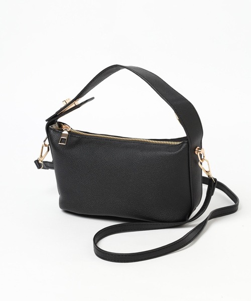 Andemiu（アンデミュウ）の「2WAYハンドルバッグ 103777（ボディバッグ/ウエストポーチ・レディース・ブラック/オフホワイト/ベージュ・FREE）」の9枚目の写真