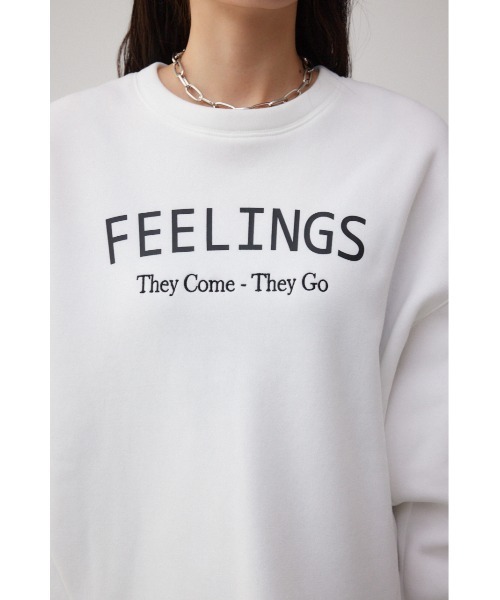 AZUL by moussy(アズールバイマウジー)の「裏毛ロゴクルーネックトップス(パーカー・レディース・ライム/オフホワイト/ブラック・FREE)」の9枚目の写真