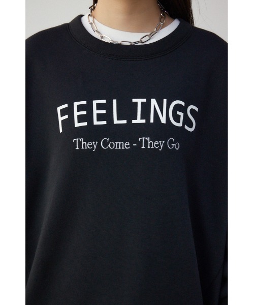 AZUL by moussy(アズールバイマウジー)の「裏毛ロゴクルーネックトップス(パーカー・レディース・ライム/オフホワイト/ブラック・FREE)」の19枚目の写真