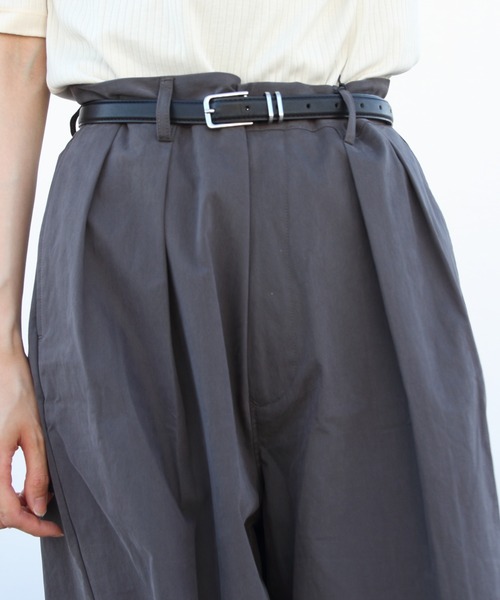 ORCIVAL(オーシバル)の「ORCIVAL/オーシバル タックショーツ TUCK SHORTS OR-E0200 CNB(その他パンツ・レディース・ベージュ/チャコールグレー・2/1)」の9枚目の写真