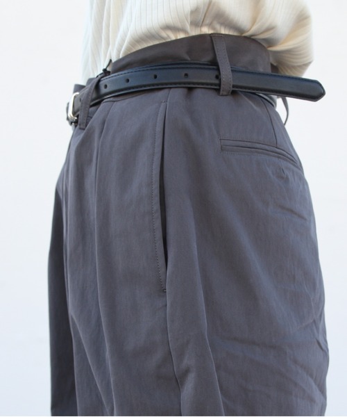 ORCIVAL(オーシバル)の「ORCIVAL/オーシバル タックショーツ TUCK SHORTS OR-E0200 CNB(その他パンツ・レディース・ベージュ/チャコールグレー・2/1)」の10枚目の写真