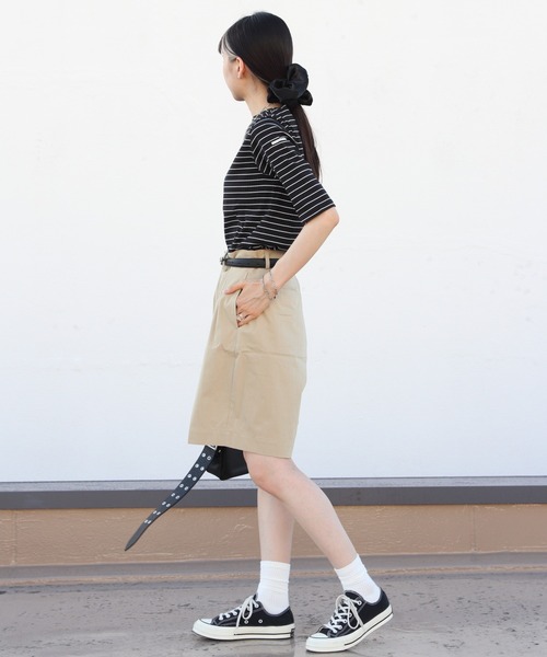 ORCIVAL(オーシバル)の「ORCIVAL/オーシバル タックショーツ TUCK SHORTS OR-E0200 CNB(その他パンツ・レディース・ベージュ/チャコールグレー・2/1)」の14枚目の写真