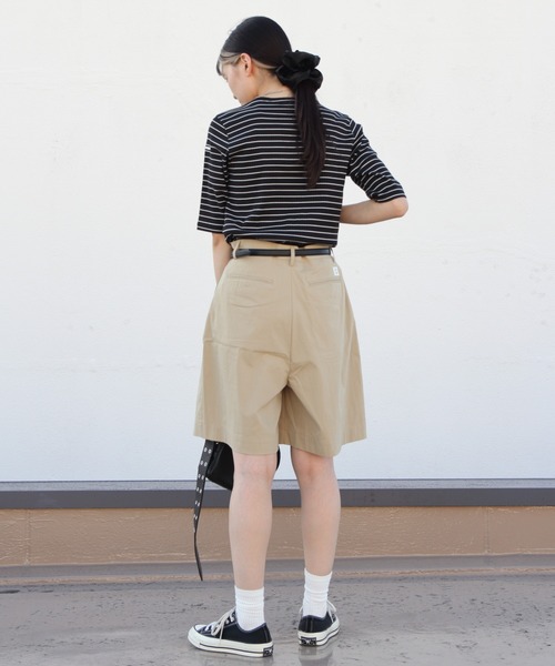 ORCIVAL(オーシバル)の「ORCIVAL/オーシバル タックショーツ TUCK SHORTS OR-E0200 CNB(その他パンツ・レディース・ベージュ/チャコールグレー・2/1)」の15枚目の写真