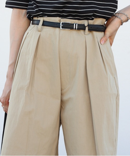ORCIVAL(オーシバル)の「ORCIVAL/オーシバル タックショーツ TUCK SHORTS OR-E0200 CNB(その他パンツ・レディース・ベージュ/チャコールグレー・2/1)」の16枚目の写真