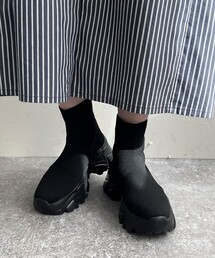 fredy emue | スニーカーソール軽量ニットブーツ(ブーツ)