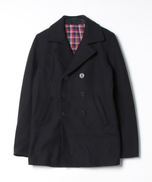 【美品】アニエスベー オム Pコート ブラック フランス製 Lサイズ アニエスベー Pコート 美品】アニエスベー オム Pコート ブラック