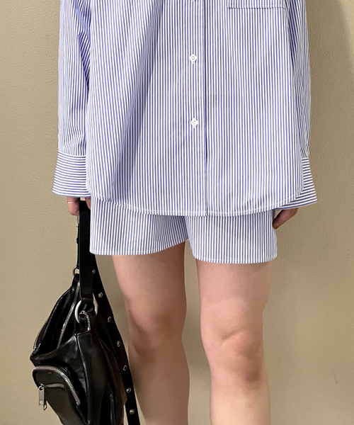 U by SPICK&SPAN(ユーバイスピックアンドスパン)の「ブロードストライプショートパンツ(その他パンツ・レディース・アイボリー/その他10・FREE)」の8枚目の写真
