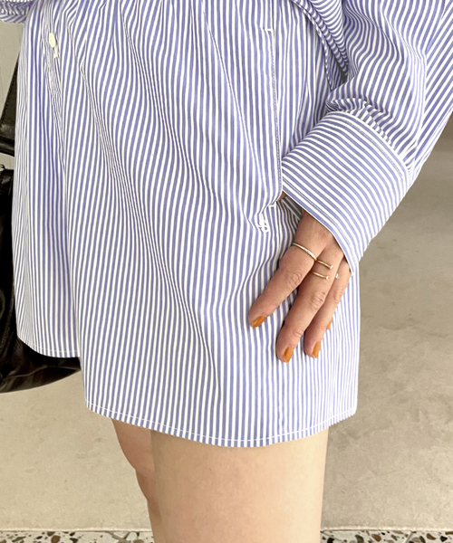 U by SPICK&SPAN(ユーバイスピックアンドスパン)の「ブロードストライプショートパンツ(その他パンツ・レディース・アイボリー/その他10・FREE)」の11枚目の写真