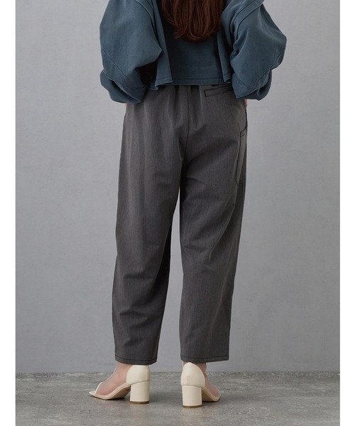 【新品未使用】8/8まで　アンドエルシー　&ellecy ザクロパンツ ElegChic サロペット オーバーオール クロスサスペンダーサロペット