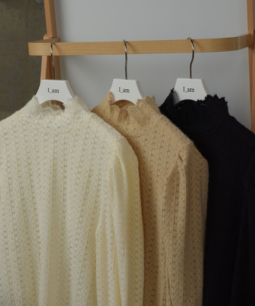 I_am(アイアム)の「scallop shoulder tuck blouse / スカラップショルダータックブラウス(シャツ/ブラウス・レディース・アイボリー/ブラック/ベージュ・FREE)」の17枚目の写真
