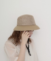 あご紐付き ウォッシャブルバケットハット