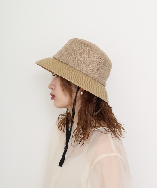 Sense of Grace(センスオブグレース)の「あご紐付き ウォッシャブルバケットハット(ハット・レディース・ブラック/アッシュ/ナチュラル・FREE)」の7枚目の写真