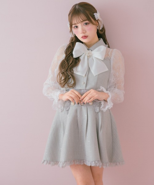 ROJITA ツイードカラーブラウス ツイードスカパン Rojita ツイードカラーブラウス ROJITA ツイードカラーブラウス