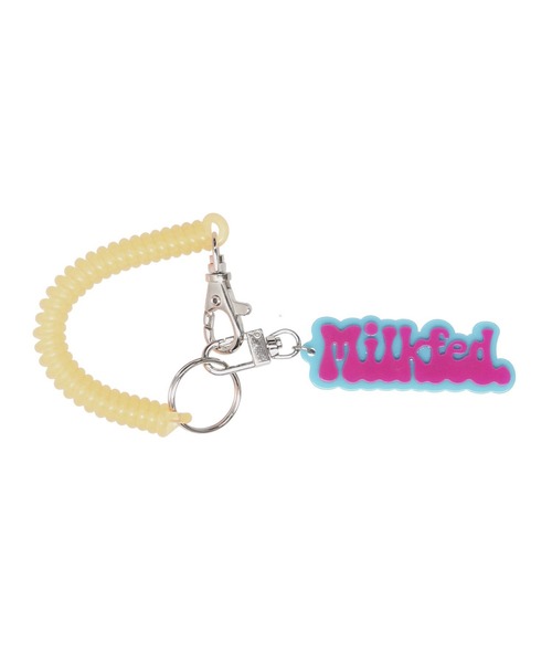 MILKFED.(ミルクフェド)の「POP LOGO KEYCHAIN(キーホルダー・レディース・レッド/ピンク/ライトグリーン/ライトパープル・ONE SIZE)」の1枚目の写真