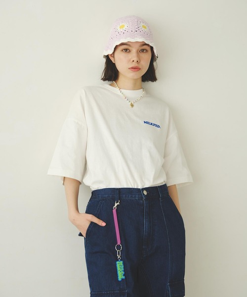 MILKFED.(ミルクフェド)の「POP LOGO KEYCHAIN(キーホルダー・レディース・レッド/ピンク/ライトグリーン/ライトパープル・ONE SIZE)」の8枚目の写真