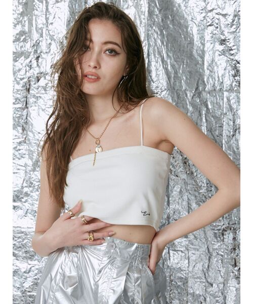 EVRIS（エヴリス）の「STONE MOTIF ネックレス（ネックレス・レディース・シルバー/ゴールド・FREE）」の5枚目の写真