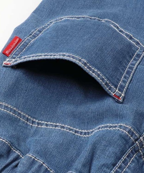 Moujonjon(ムージョンジョン)の「ストレッチデニム6分丈ハーフパンツ(デニムパンツ・キッズ・ネイビー/ブルー・100/140/130/120/110/90)」の6枚目の写真