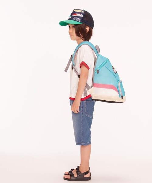 Moujonjon(ムージョンジョン)の「ストレッチデニム6分丈ハーフパンツ(デニムパンツ・キッズ・ネイビー/ブルー・100/140/130/120/110/90)」の13枚目の写真