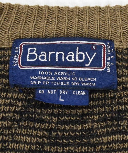 VINTAGE(ヴィンテージ)の「【ヴィンテージ古着】80's Barnaby デザインニット カーディガン(カーディガン/ボレロ・メンズ・ブラウン・LARGE)」の5枚目の写真