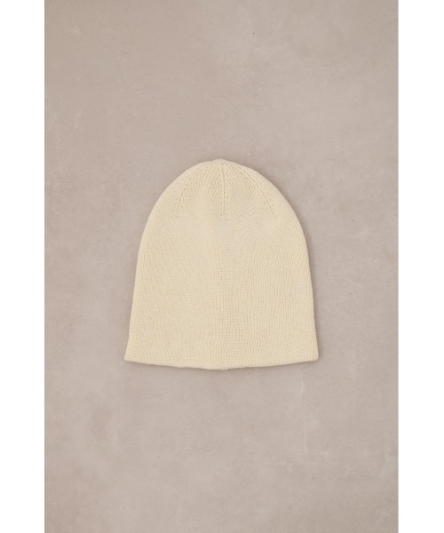 AZUL by moussy（アズールバイマウジー）の「リブニットライトビーニー（ニットキャップ/ビーニー・レディース・アイボリー/ブラック・FREE）」の5枚目の写真