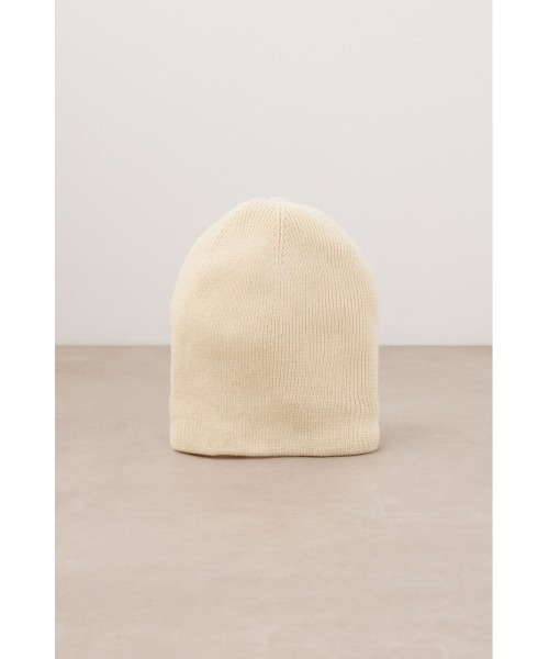 AZUL by moussy（アズールバイマウジー）の「リブニットライトビーニー（ニットキャップ/ビーニー・レディース・アイボリー/ブラック・FREE）」の6枚目の写真